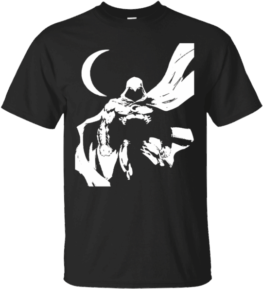 Moon Knight, Dark Knight, T Shirts, Tees, Shirt Types, - Sun Was Yellow And The Sky Was Blue Clipart (600x600), Png Download