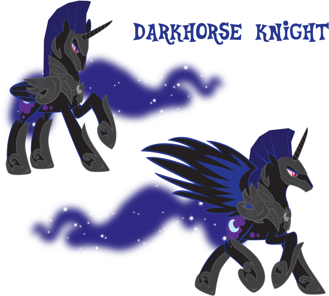 Trotsworth, Darkhorse Knight, Nightmare Moon, Pony, - Mlp Dark Horse Knight Clipart (1065x957), Png Download