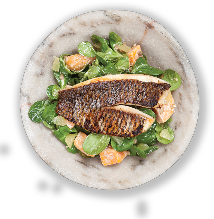 Tilapiasalad Lrg - Fried Fish Clipart (750x750), Png Download