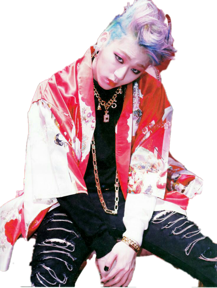 Zico Sticker - Zico Block B Jackpot Clipart (735x974), Png Download