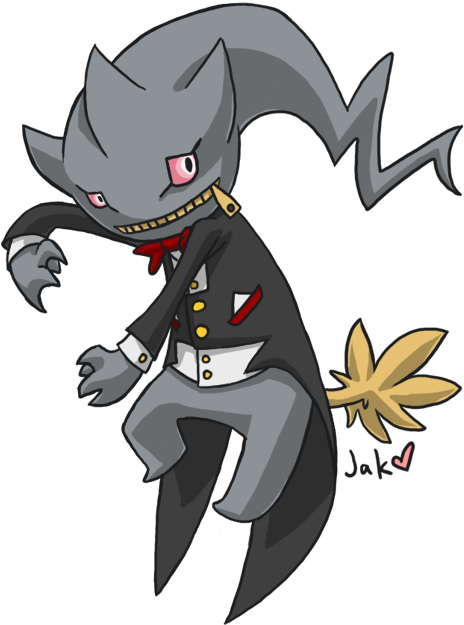Day 26, Fave Human Creation - Banette Human Version Clipart (500x658), Png Download