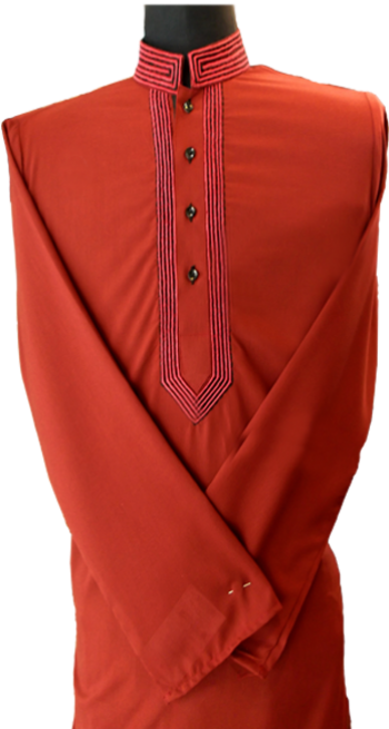 Maroon Dori Work Kurta - Formal Wear Clipart (550x707), Png Download