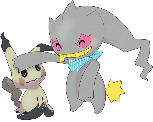 Mimikkyu Banette - Cartoon Clipart (700x500), Png Download