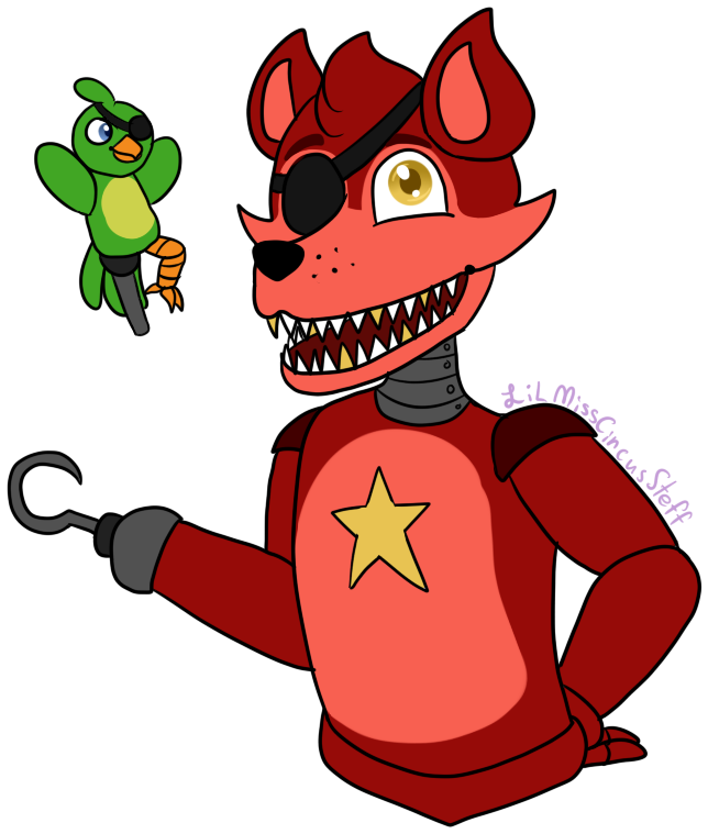 Rockstar Foxy Fivenightsatfreddys - Fnaf Drawings Rockstar Foxy Clipart (894x894), Png Download