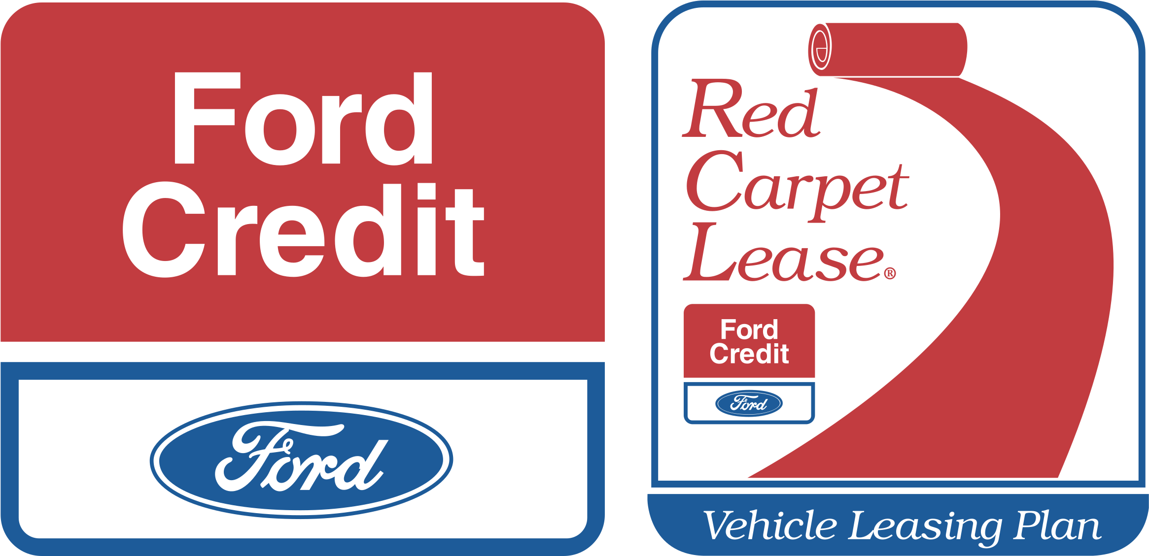 Ford Credit Logo Png Transparent - Ford Red Carpet Lease Logo Clipart (2400x2400), Png Download