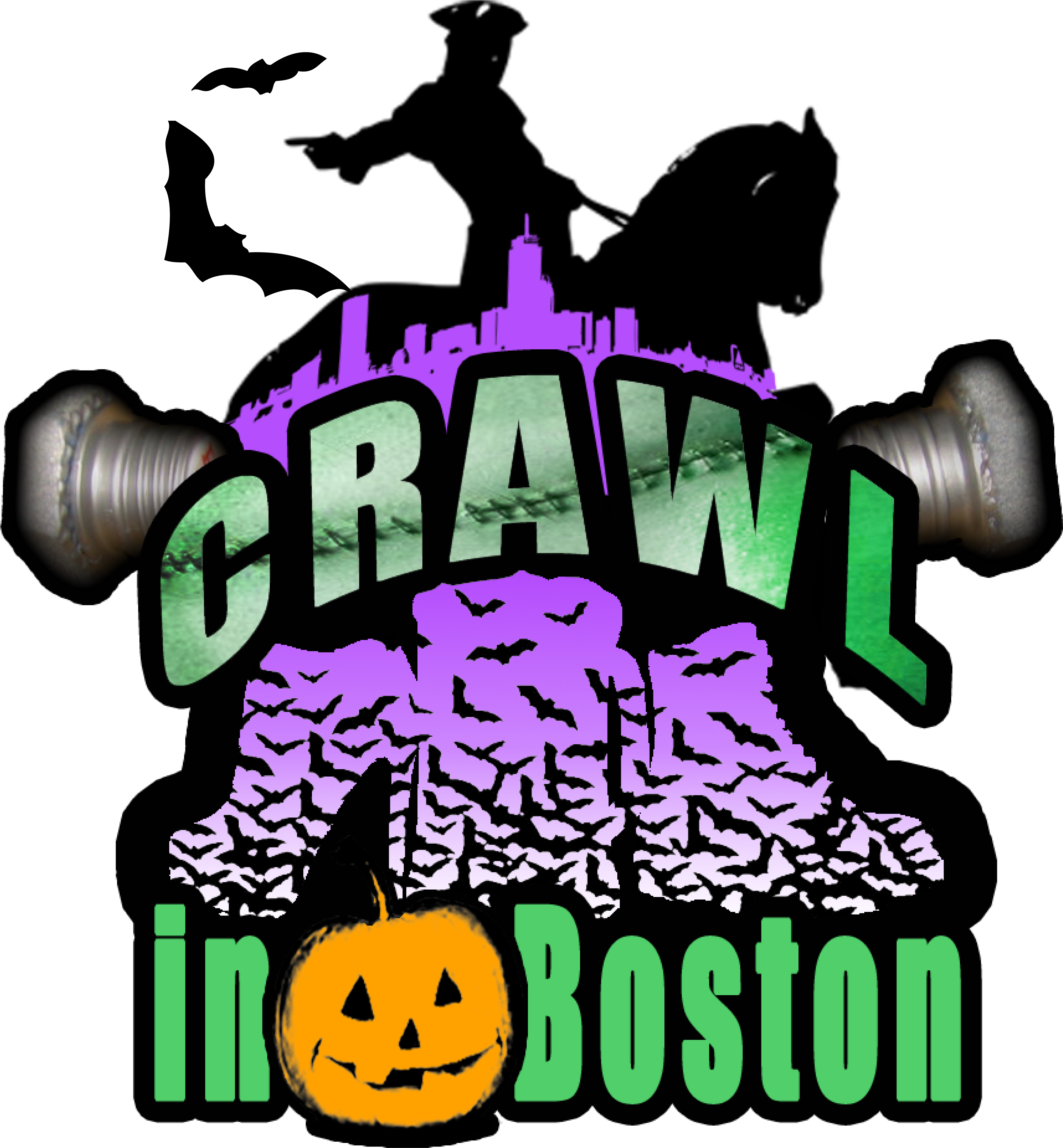 Halloween Bar Crawl - Jack-o'-lantern Clipart (3583x3858), Png Download