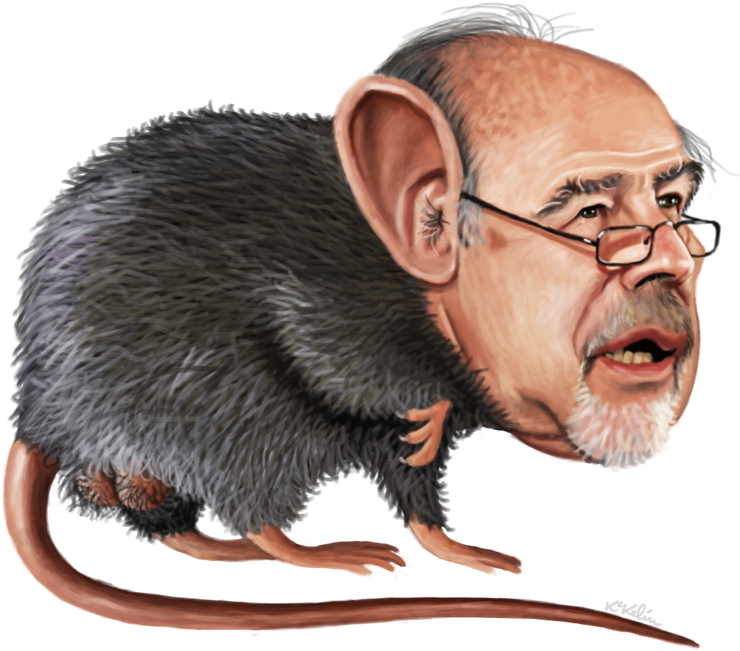 Caricatura De Una Rata , Png Download - Caricatura De Um Rato Clipart (740x651), Png Download