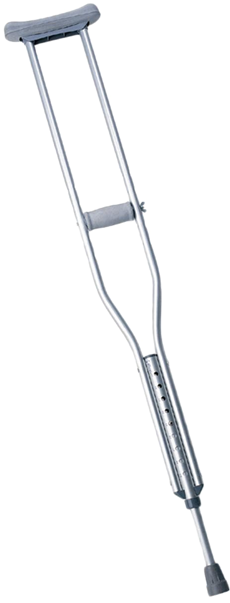 Aluminium Axillary Crutch Clipart (1200x1457), Png Download