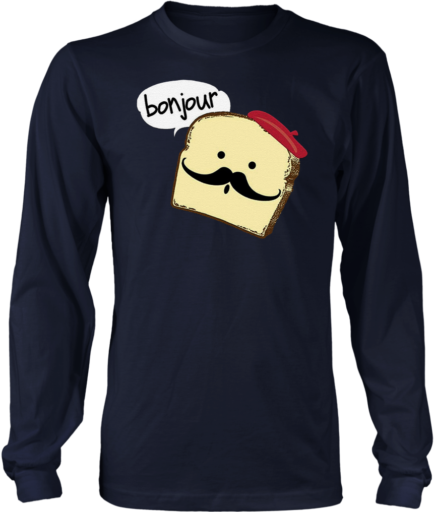 French Toast Bonjour - Funny Christmas T Shirt Family Clipart (1024x1024), Png Download