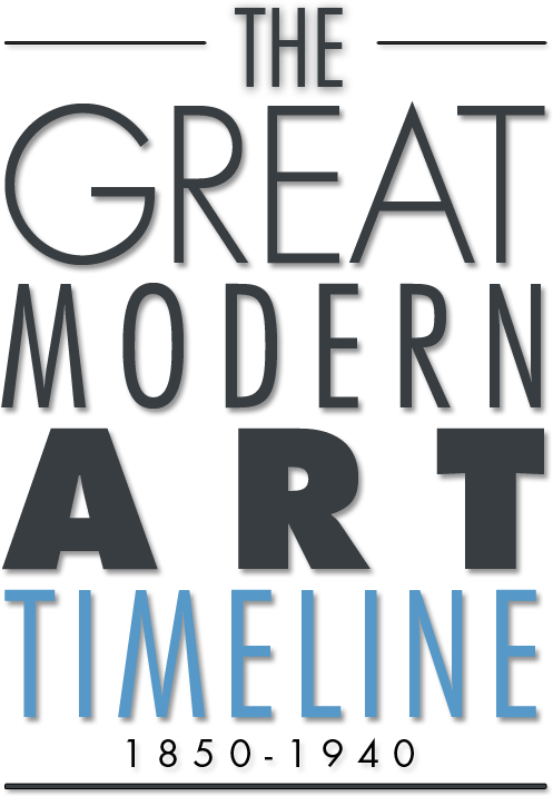The Grand Modern European Art Timeline - Famous Artist Timeline Clipart (497x715), Png Download