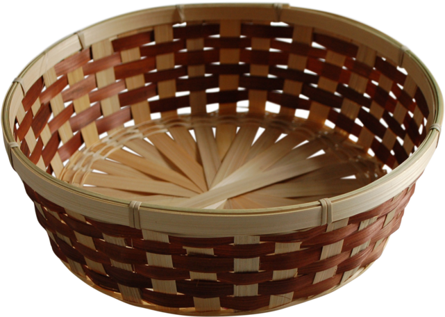Basket, Wicker, Ø29cm, 8cm, Natural/brown - Storage Basket Clipart (640x640), Png Download