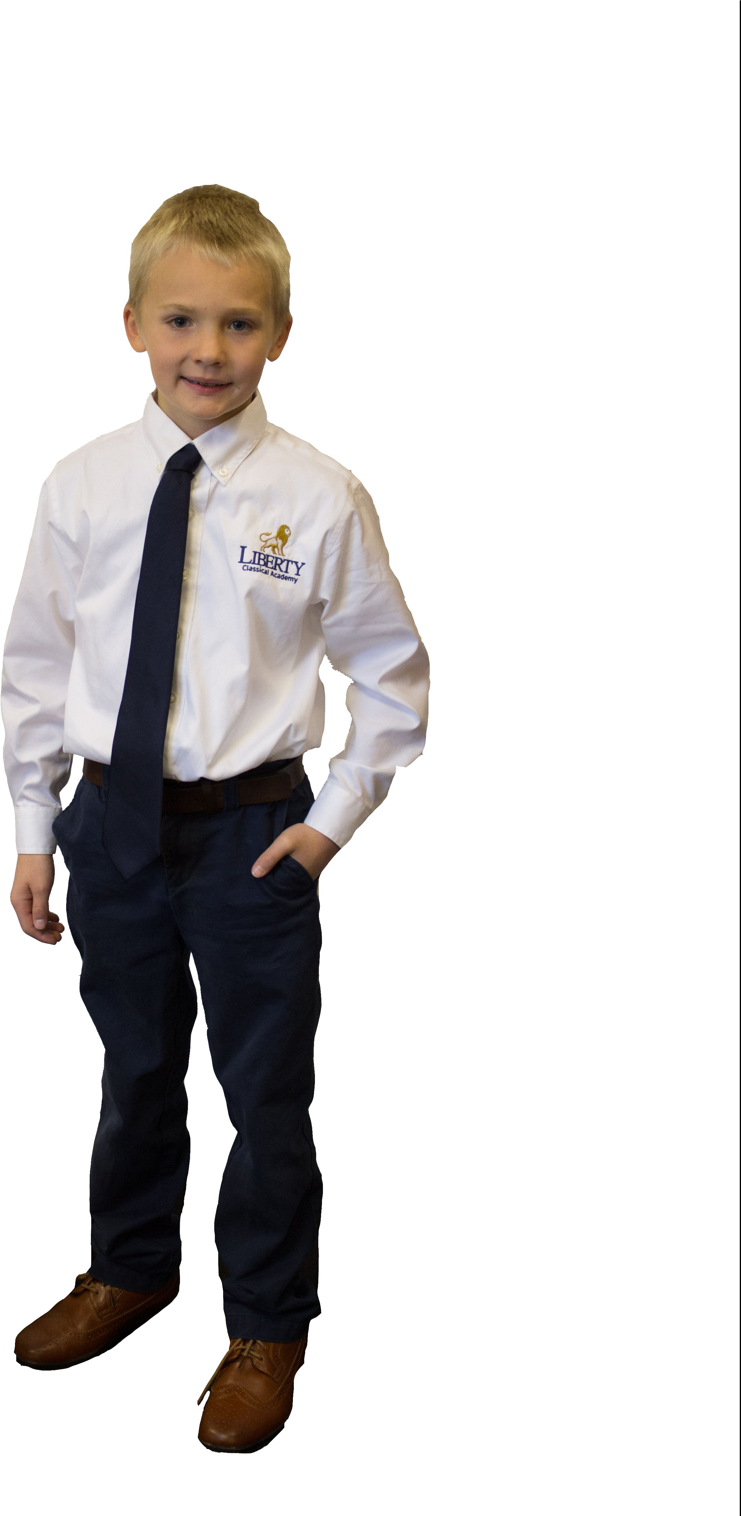 Lower School Boy Uniform - Standing Clipart (3460x4950), Png Download