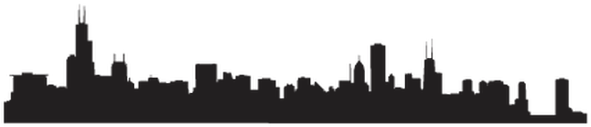 Chicago Skyline Wall Decal - Lake Michigan Clipart (700x700), Png Download