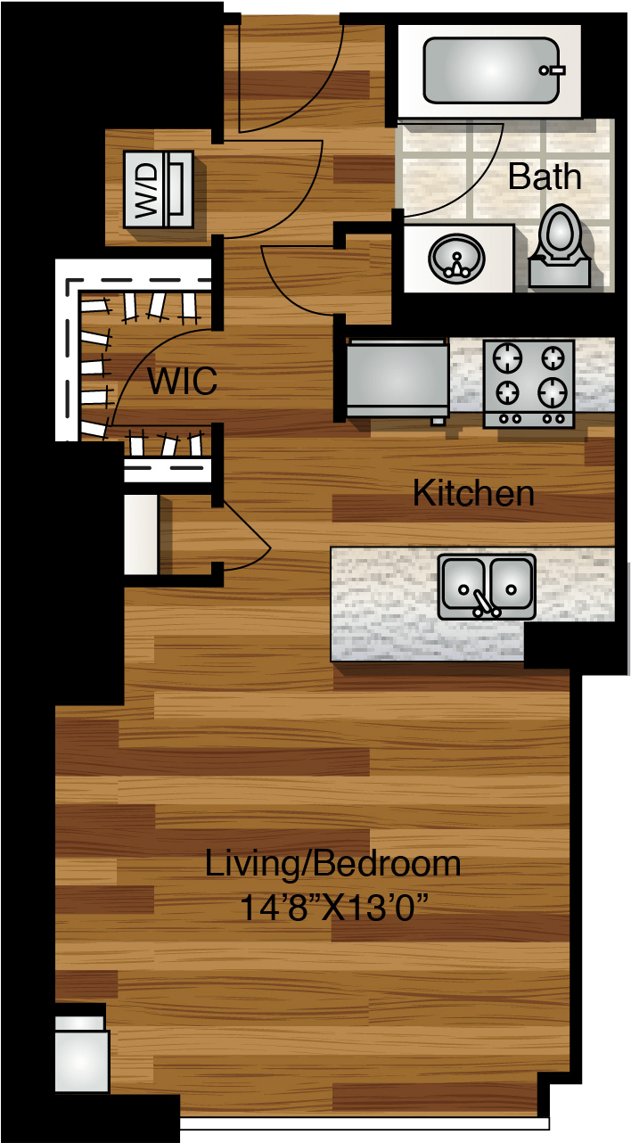 Unit 07 Unit - Floor Plan Clipart (768x1357), Png Download