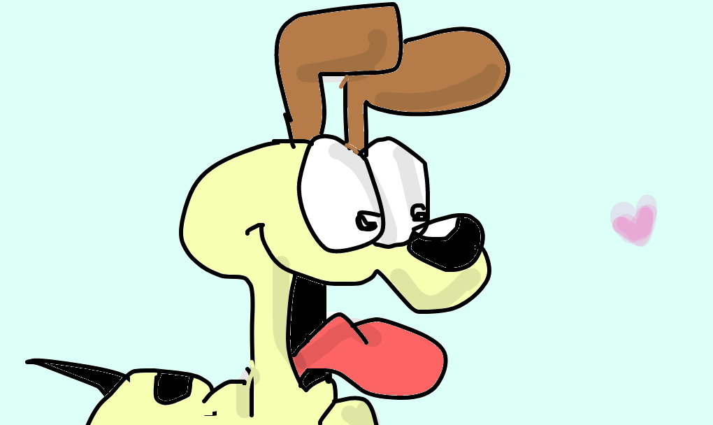 Odie - Cartoon Clipart (1020x608), Png Download