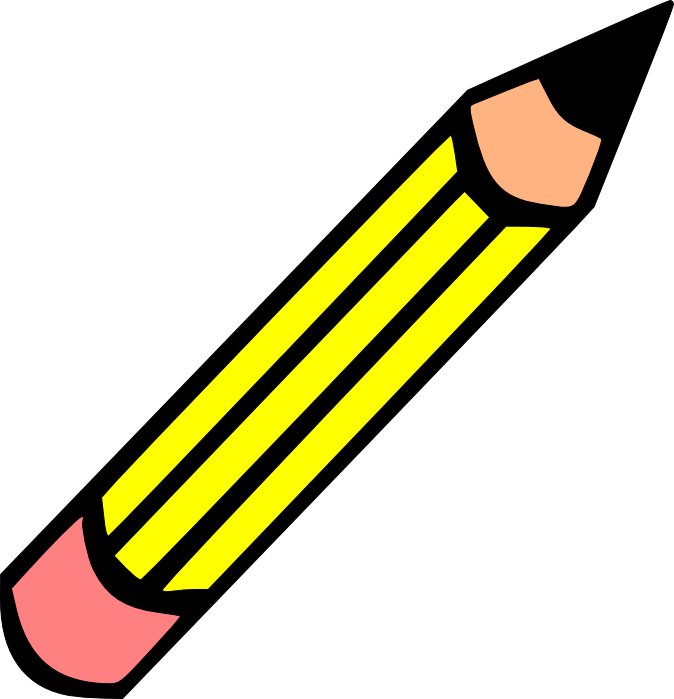 Paper And Pencil Pencil Clipart - Pencil Clip Art - Png Download (674x699), Png Download