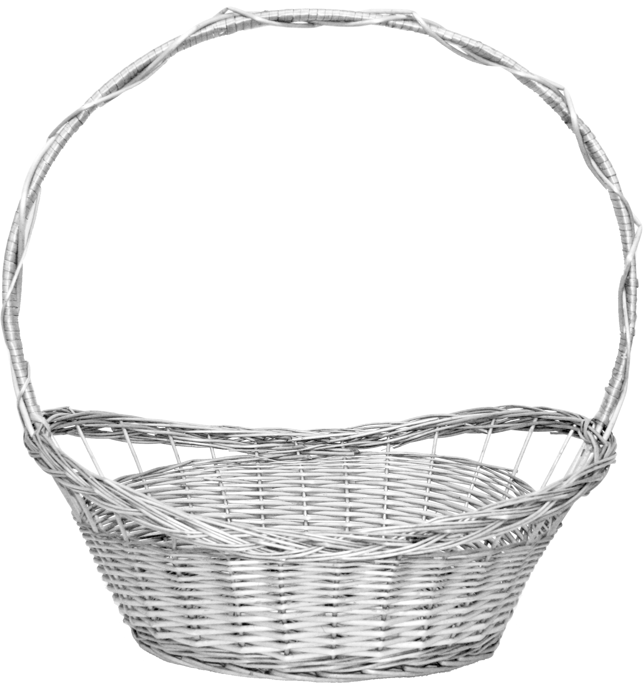 Full Willow Plait White Basket 10030eb 10030eb Cambio - Sketch Clipart (3888x2592), Png Download