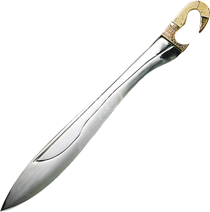 Kopis Espada Con El Hueso Y Latón Mango - Larp Sword Clipart (850x850), Png Download