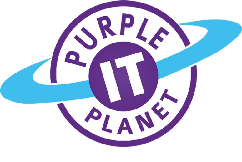 Purple Planet It Logo - Purple Planet Logo Clipart (774x518), Png Download