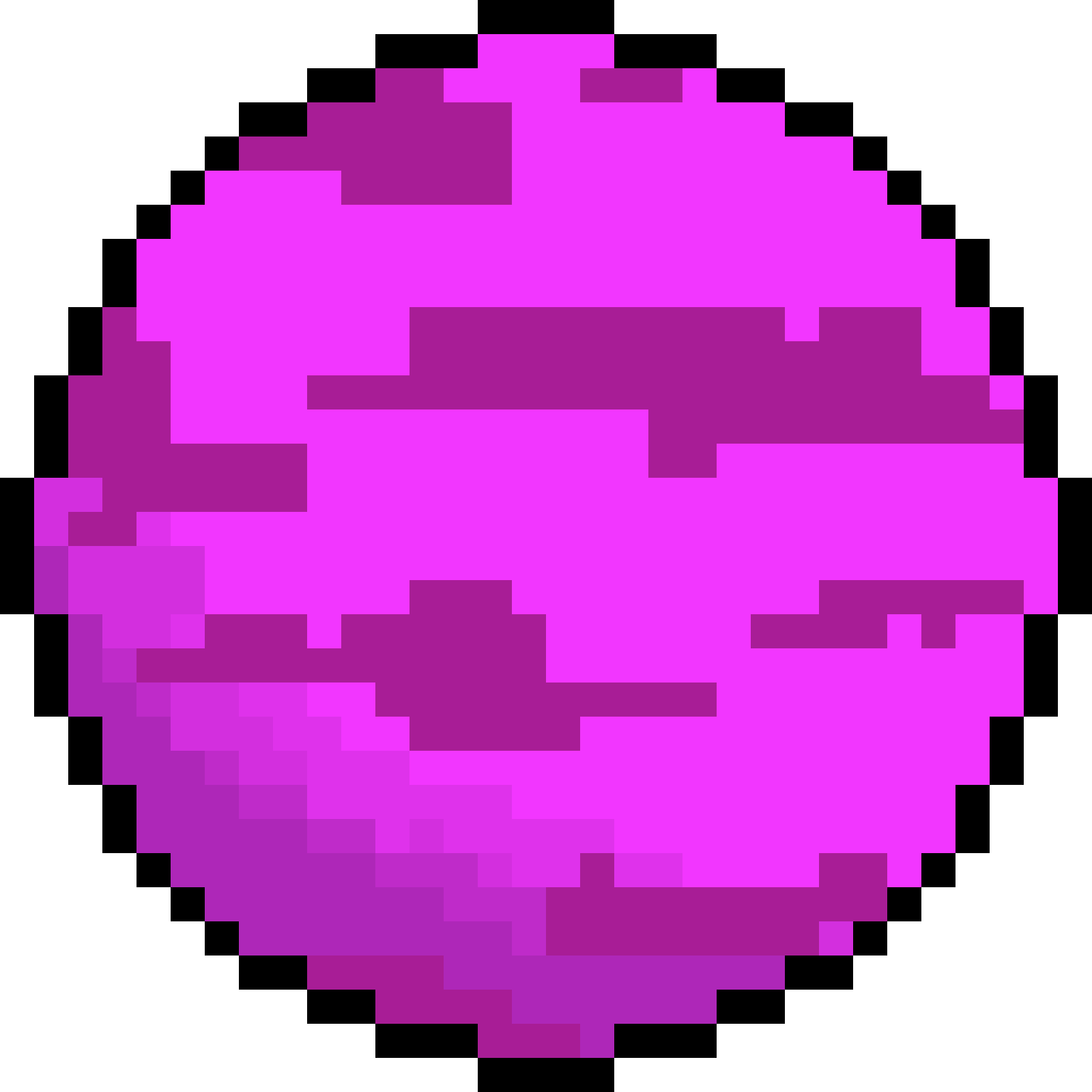 Pink Cute Planet - Pixel Art Planet Png Clipart (1600x1600), Png Download