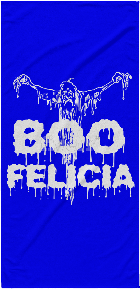 Boo Felicia Halloween Funny Beach Towel - Click Click Boom Clipart (1024x1024), Png Download