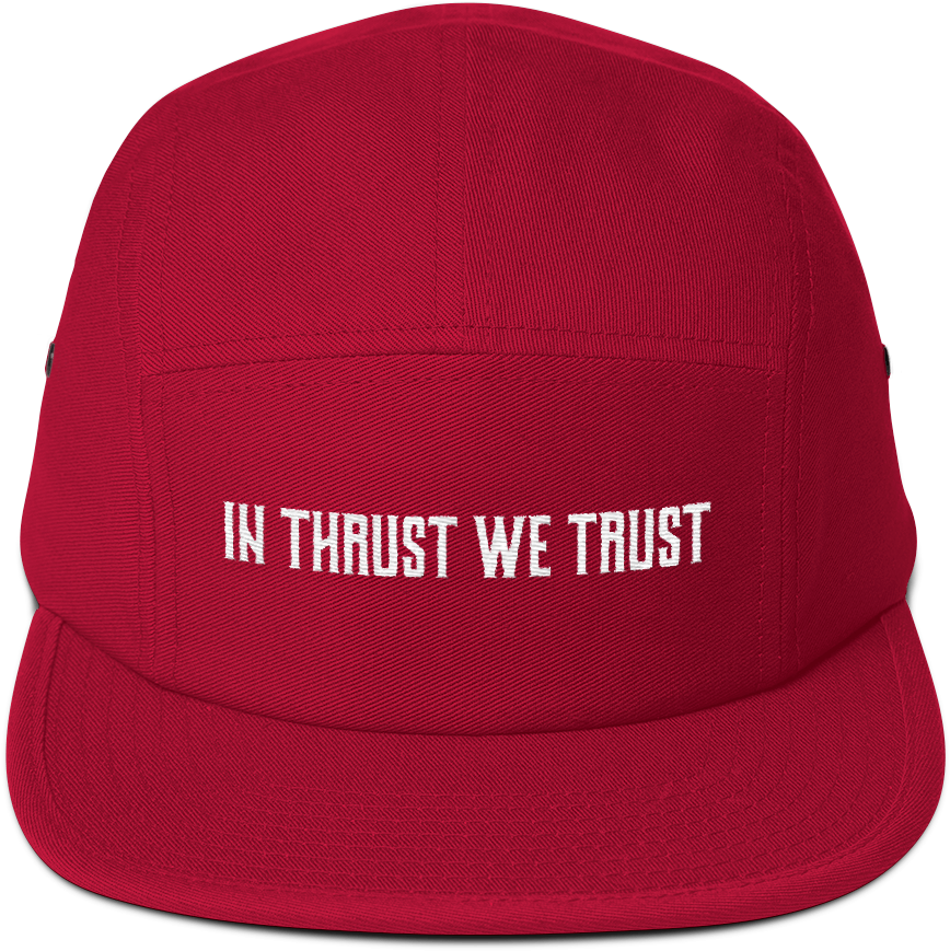 Every Pilot Is Sure To Love This In Thrust We Trust - Baseball Cap Clipart (868x869), Png Download