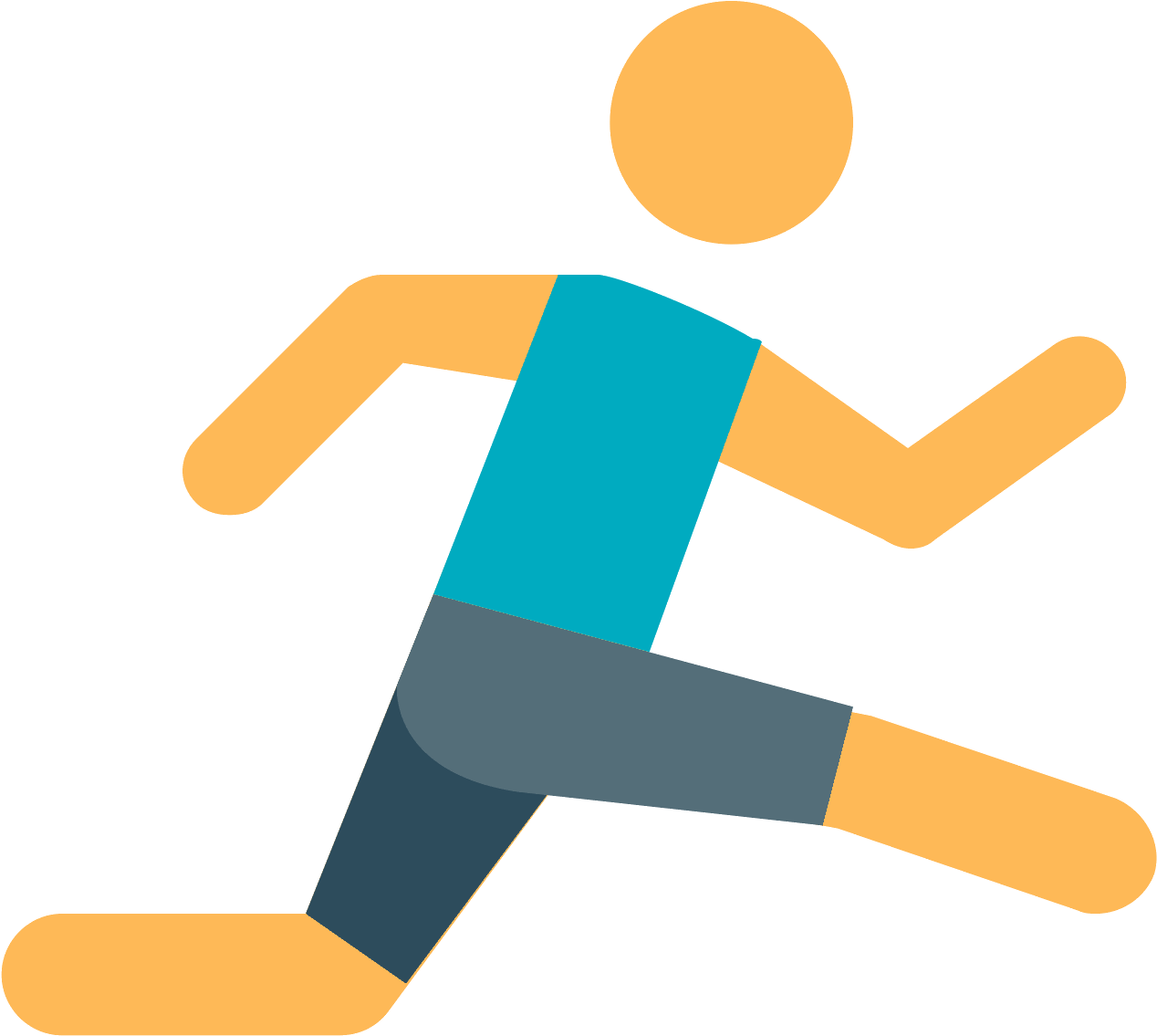 Runners Vector Olympic Running - Olympic Track And Field Icons Png Clipart (1600x1600), Png Download