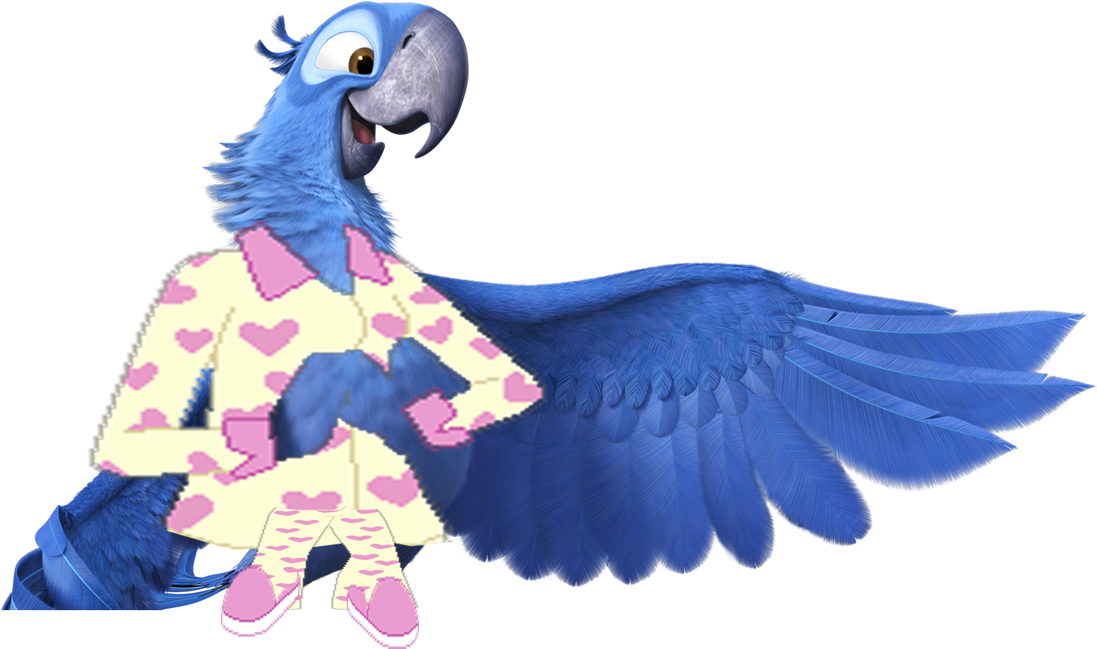 Blu Slumber Party - Blue Bird On Rio Clipart (1553x919), Png Download