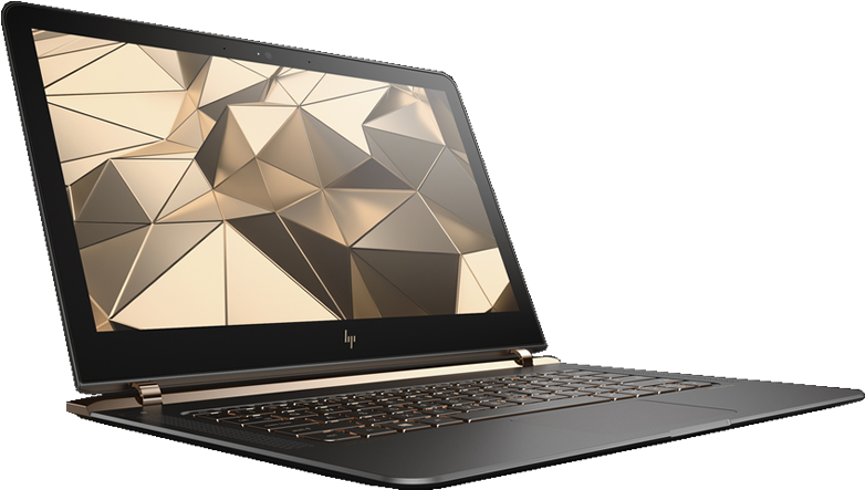 2016 Hp Spectre Laptop Front - Hp Spectre 13 V101nn Clipart (800x471), Png Download