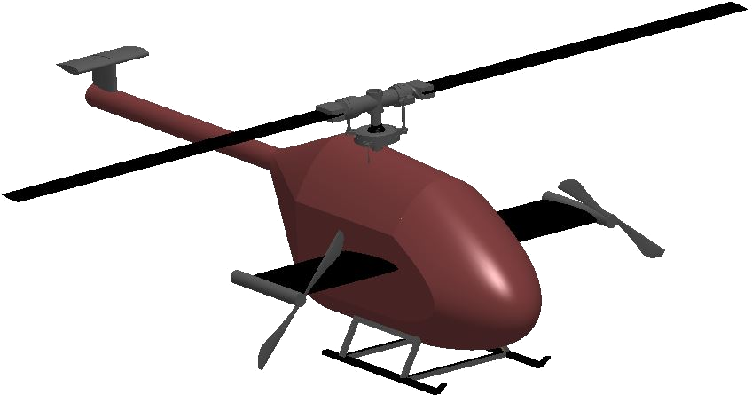 Compound Rotary Wing Unmanned Aerial Vehicle - Rotary Wing Unmanned Aerial Vehicle Clipart (851x465), Png Download