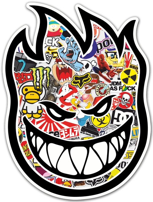 Car & Motorbike Stickers - Cool Drawings Of Logos Clipart (500x660), Png Download