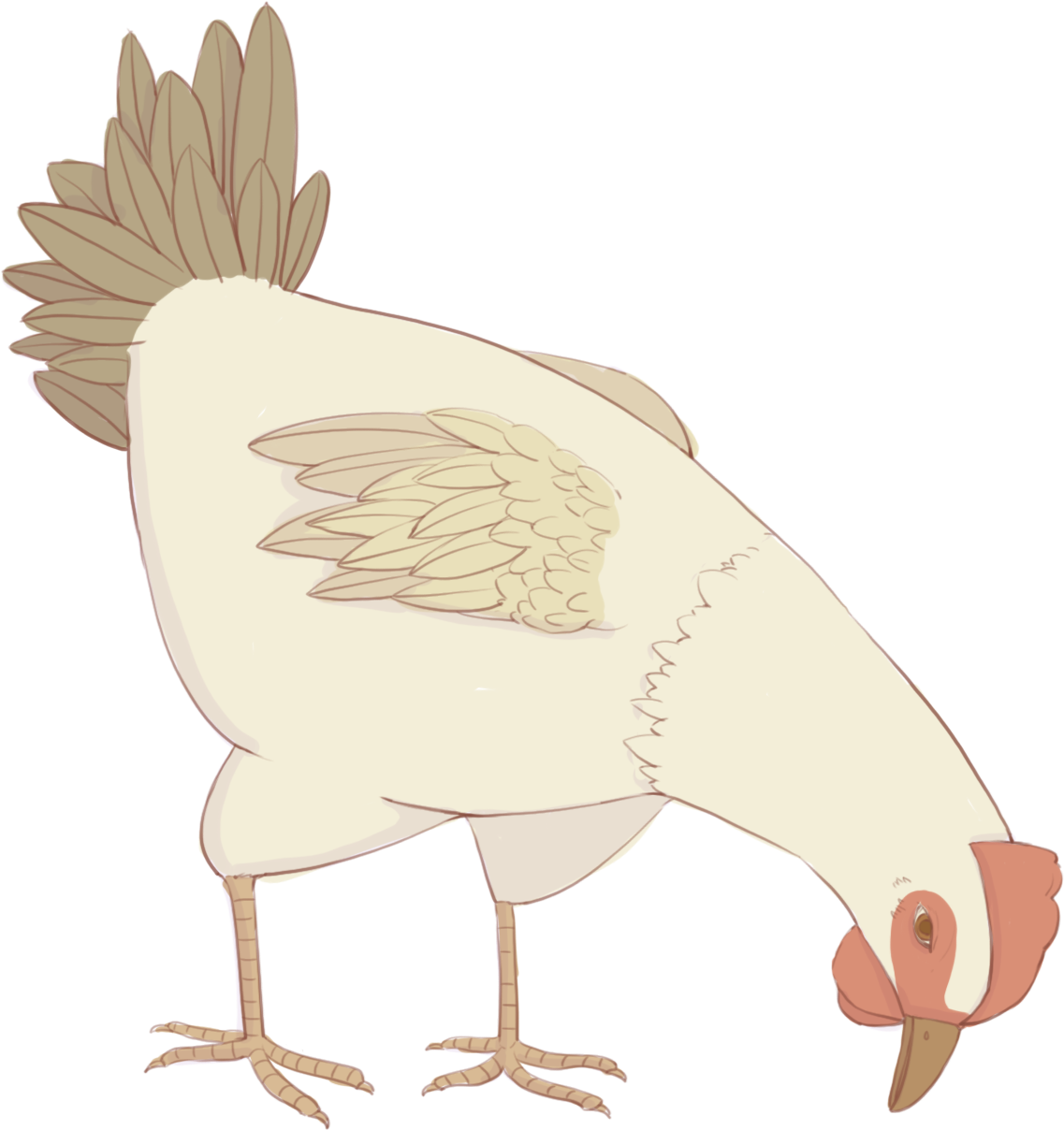 Dibujados A Mano Animal Criatura Gallina Png Y Psd - Portable Network Graphics Clipart (2000x2000), Png Download