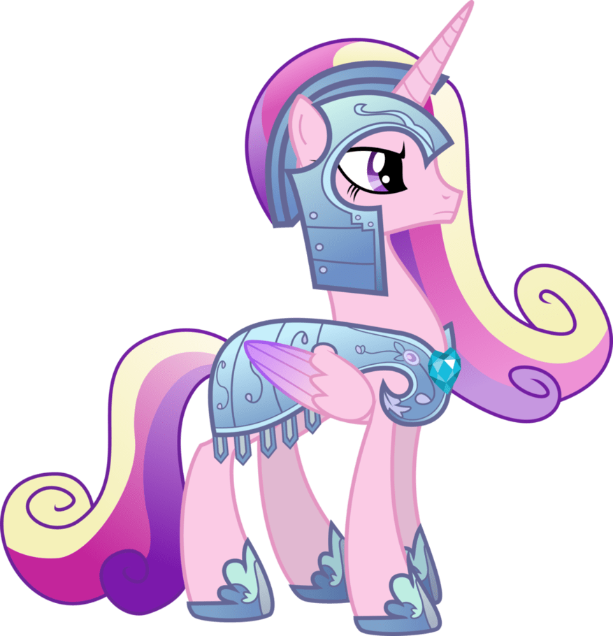 Princess Cadance In Royal Armor By Memershnick - Princess Cadence With Armor Clipart (877x910), Png Download