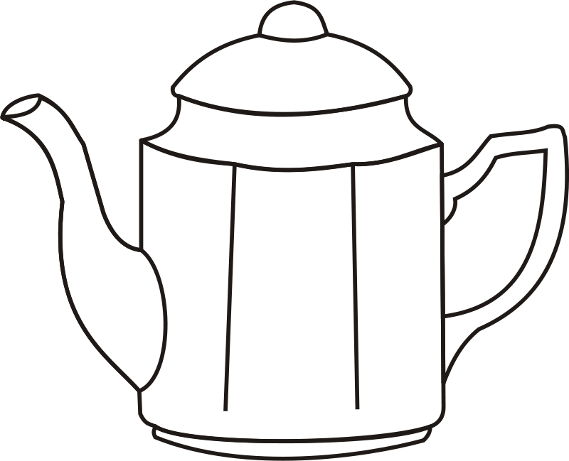 Coffee Mention Black And White Clipart - Png Download (800x649), Png Download