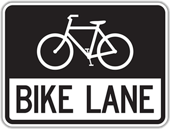 Bike Lane Png - Bike Lane Sign Clipart (800x800), Png Download