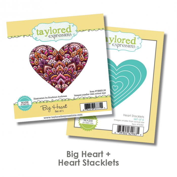 Big Heart & Heart Stacklets Set - Heart Clipart (700x700), Png Download