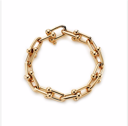 Pinterest - Tiffany Hardwear Gold Bracelet Clipart (700x492), Png Download