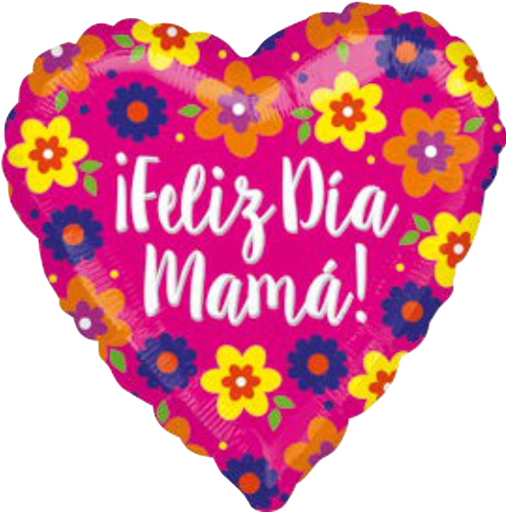 37068 18" Feliz Dia Mama Flowers $19 - Happy Mothers Day Spanish Clipart (605x611), Png Download