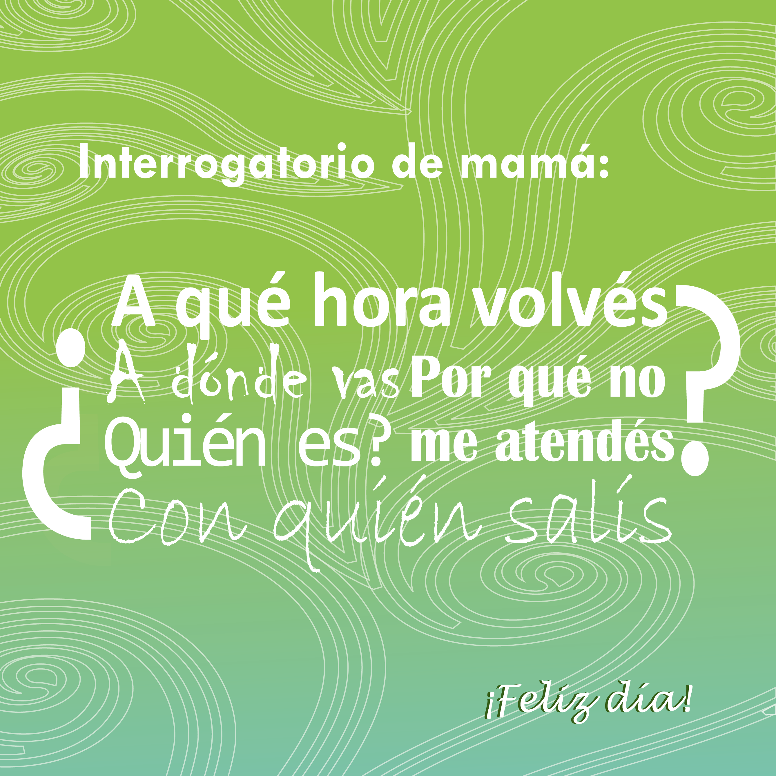 ¡feliz Día Mamá - Graphic Design Clipart (2676x2675), Png Download