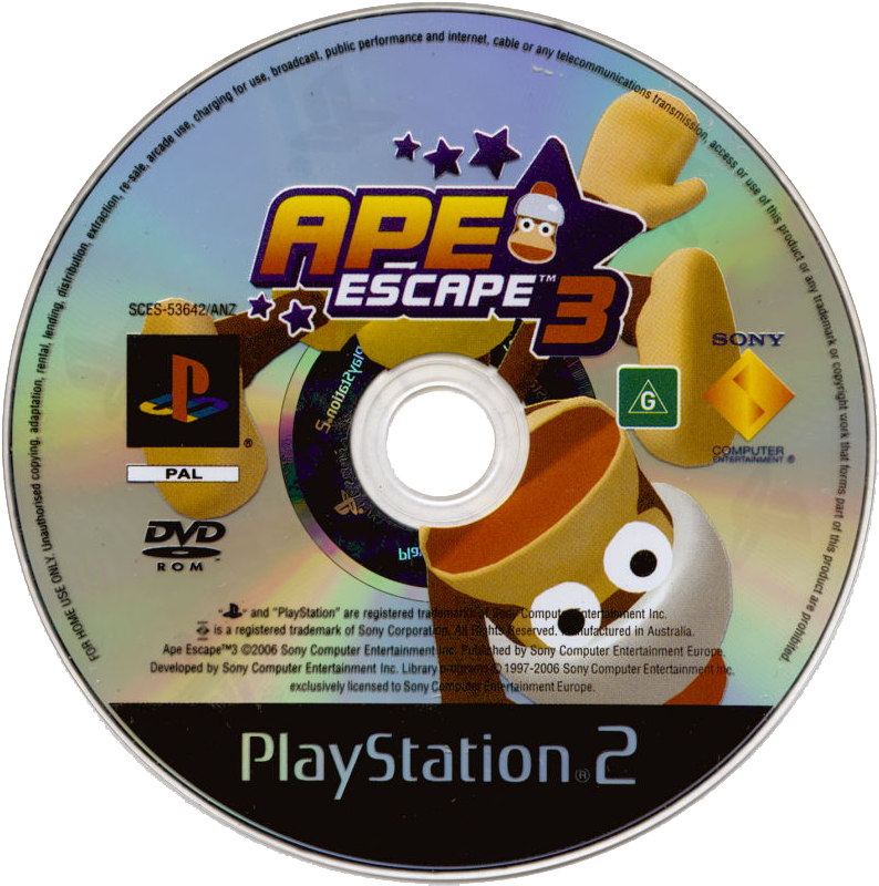 Ape Escape 3 Details - Ps2 Clipart (800x802), Png Download