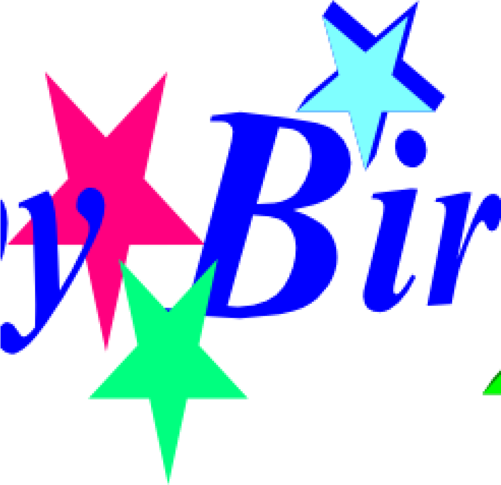 Happy Birthday Clipart For Free Vector And Clip Art - Happy Birthday Star Clipart - Png Download (1025x992), Png Download