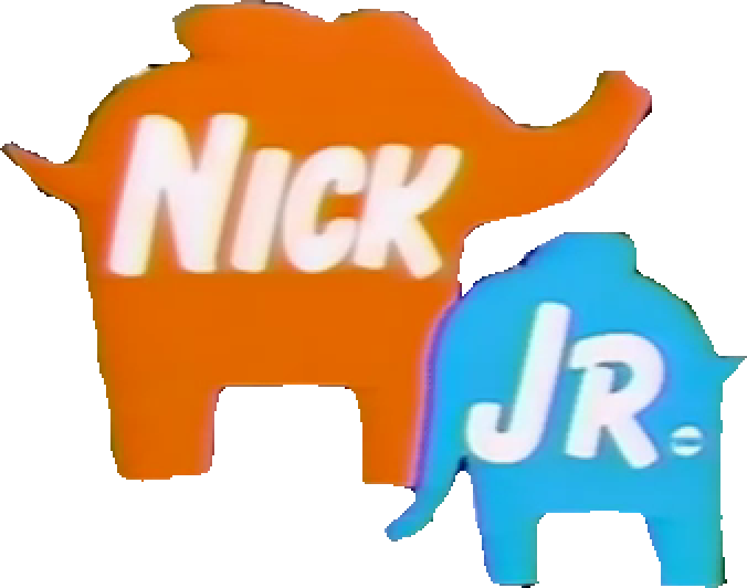 Elephants - Nick Jr Early Logo Clipart (676x532), Png Download