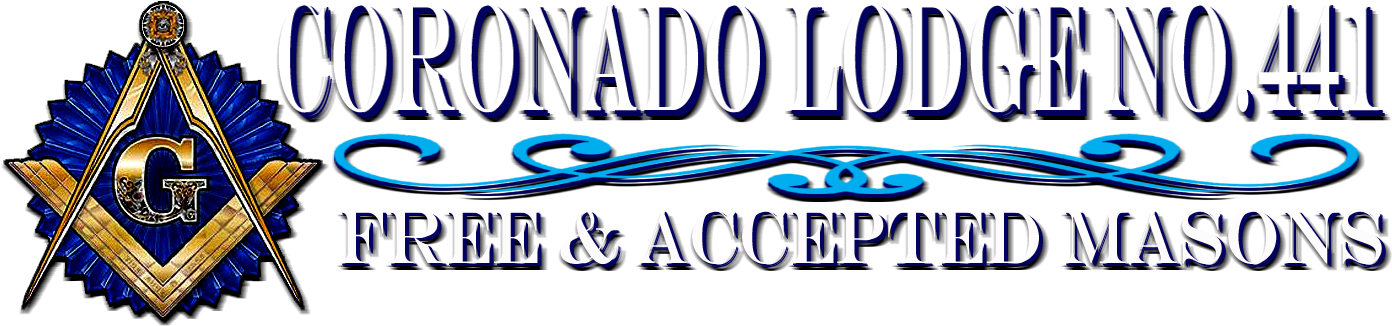 Coronado441 - Free Mason Clipart (1410x350), Png Download