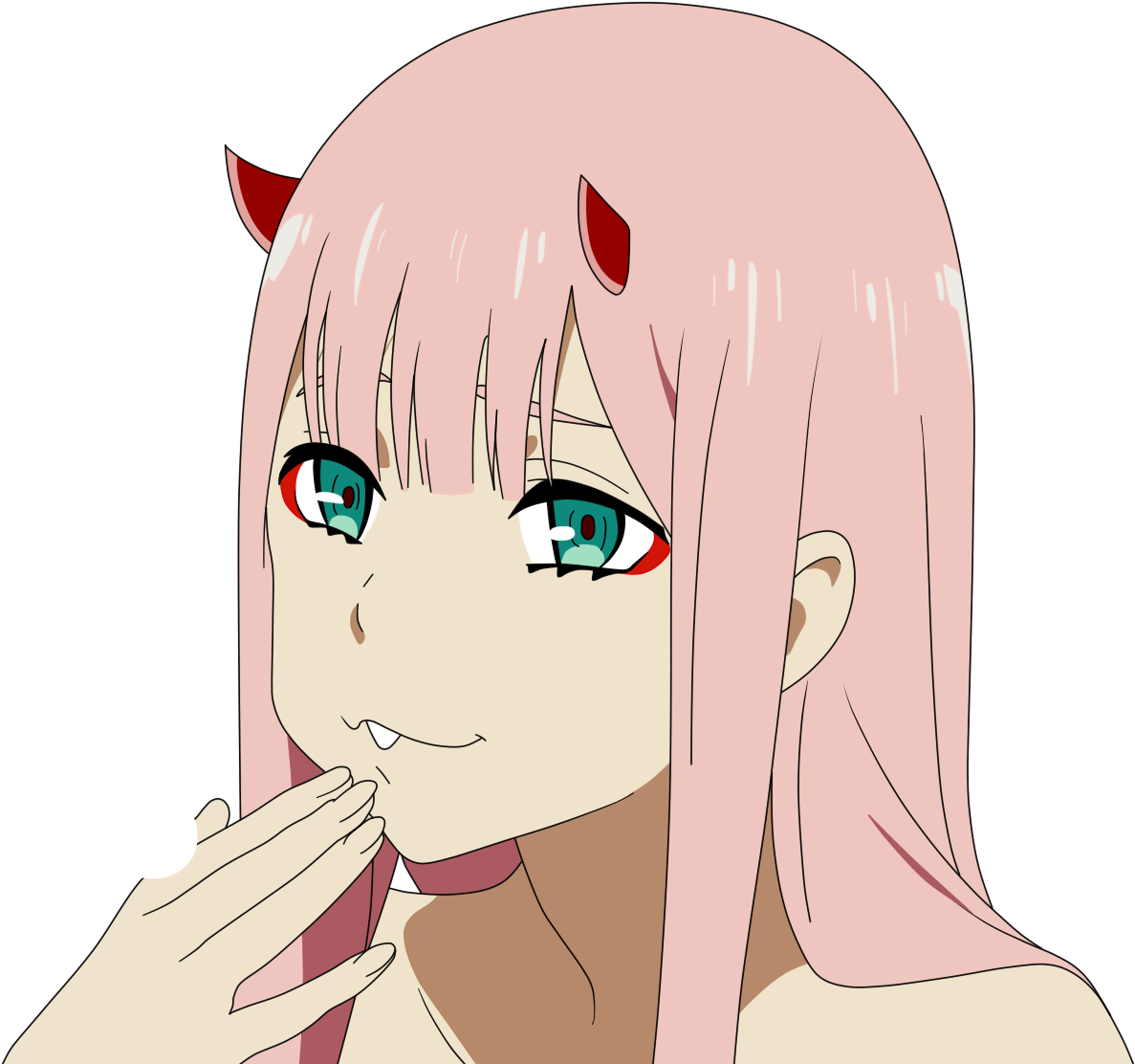 1523618474606 ) - Darling In The Franxx 02 Clipart (1400x1200), Png Download