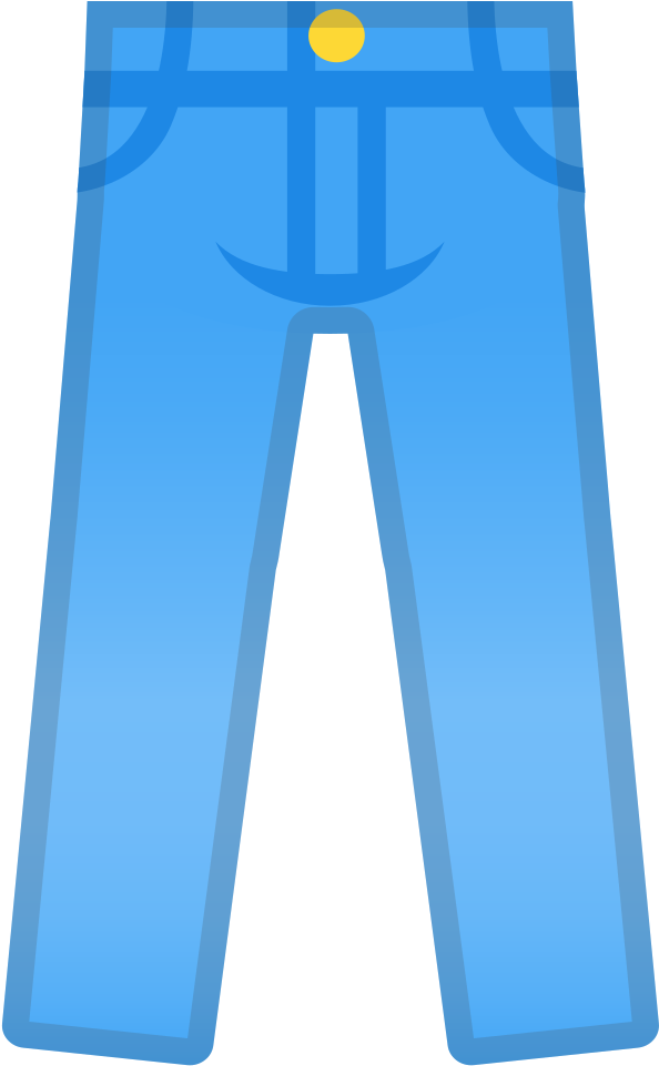 Jeans Icon - Clothesu Emoji Png Clipart (1024x1024), Png Download