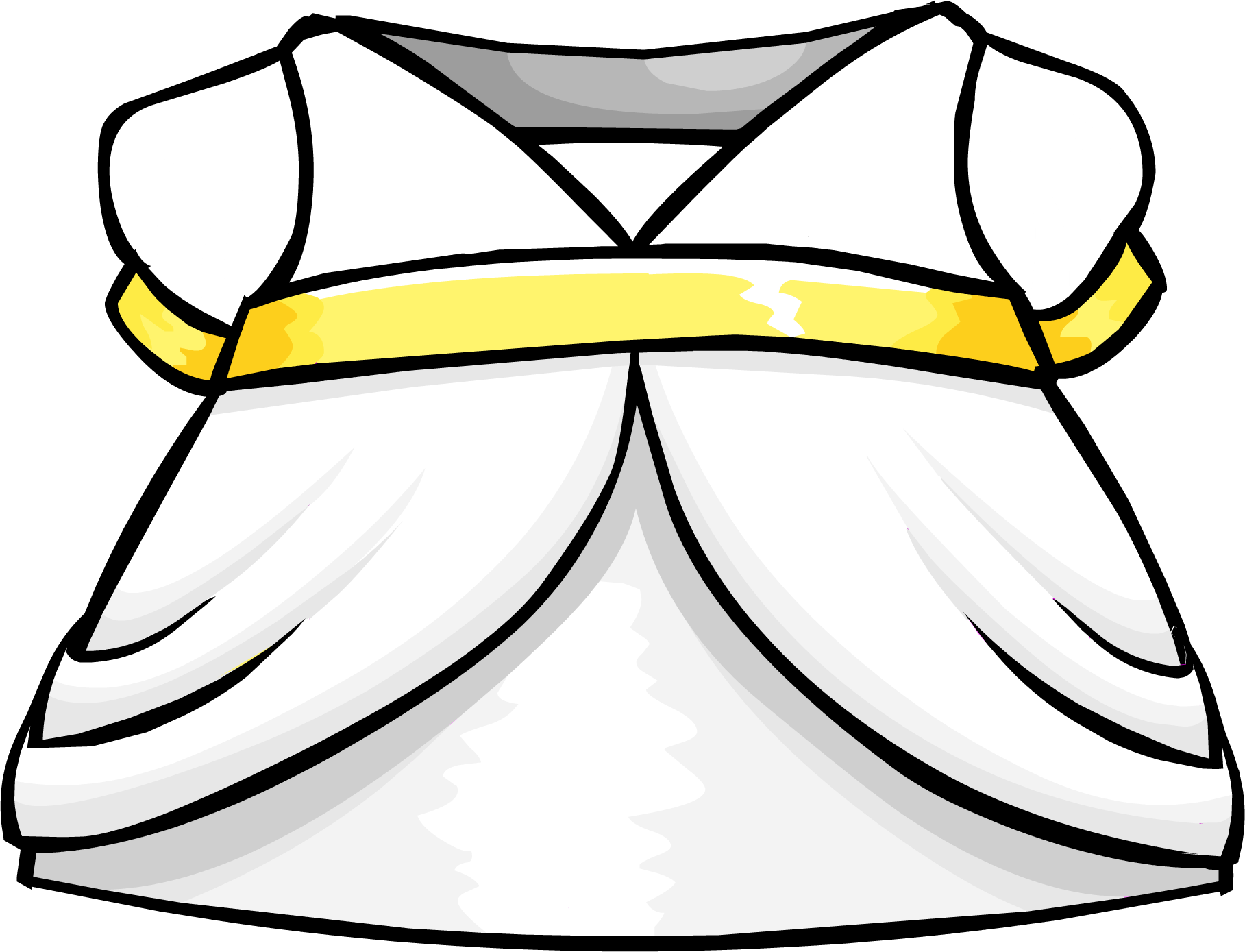 Snow Fairy Dress Clothing Icon Id 4123 - Club Penguin Princes Dress Clipart (1817x1389), Png Download
