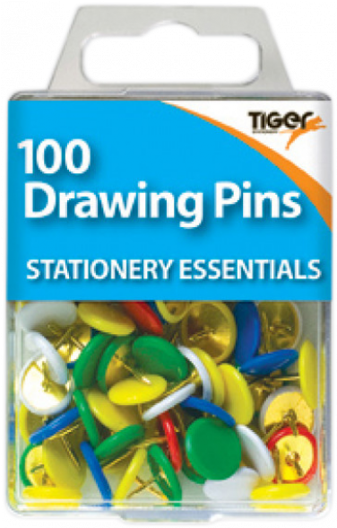 Pins Drawing Plastic - 100 Paper Clips - Png Download (940x587), Png Download