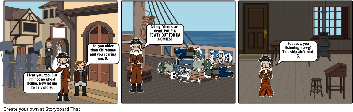 The Rime Of The Ancient Mariner Part - Cartoon Of Colonial America Clipart (1164x385), Png Download
