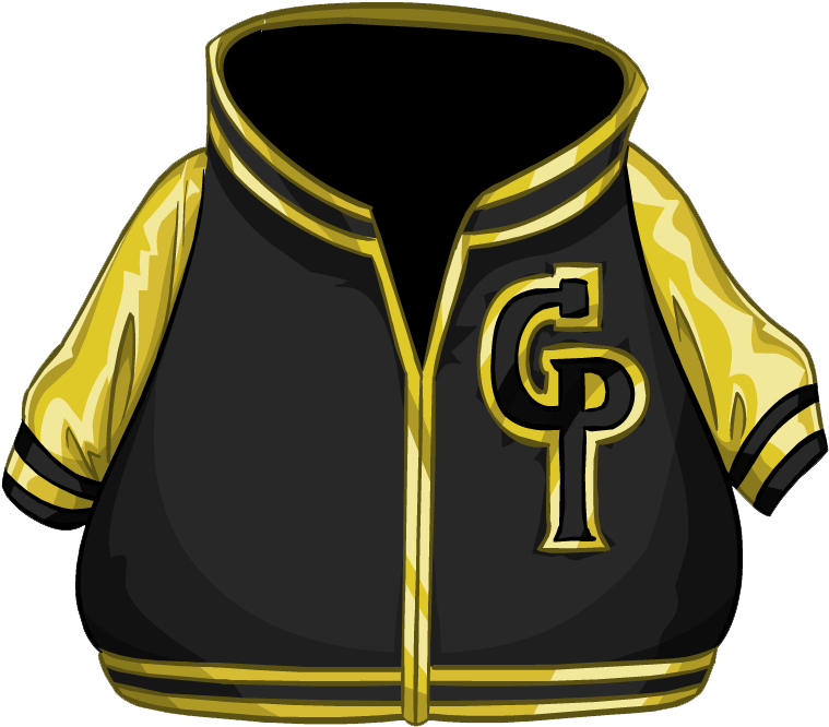 Gold Letterman Jacket Clothing Icon Id - Club Penguin Clothing Clipart (759x666), Png Download