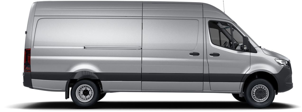 Cargo Van 3500xd High Roof 170" Wb - Mercedes Benz Sprinter Clipart (2000x846), Png Download